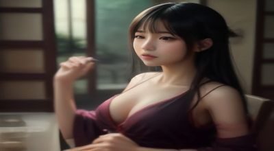 女性坐在咖啡馆独处享受个人时间，手捧咖啡杯，窗外城市风景，体现婚后保留自我空间的重要性